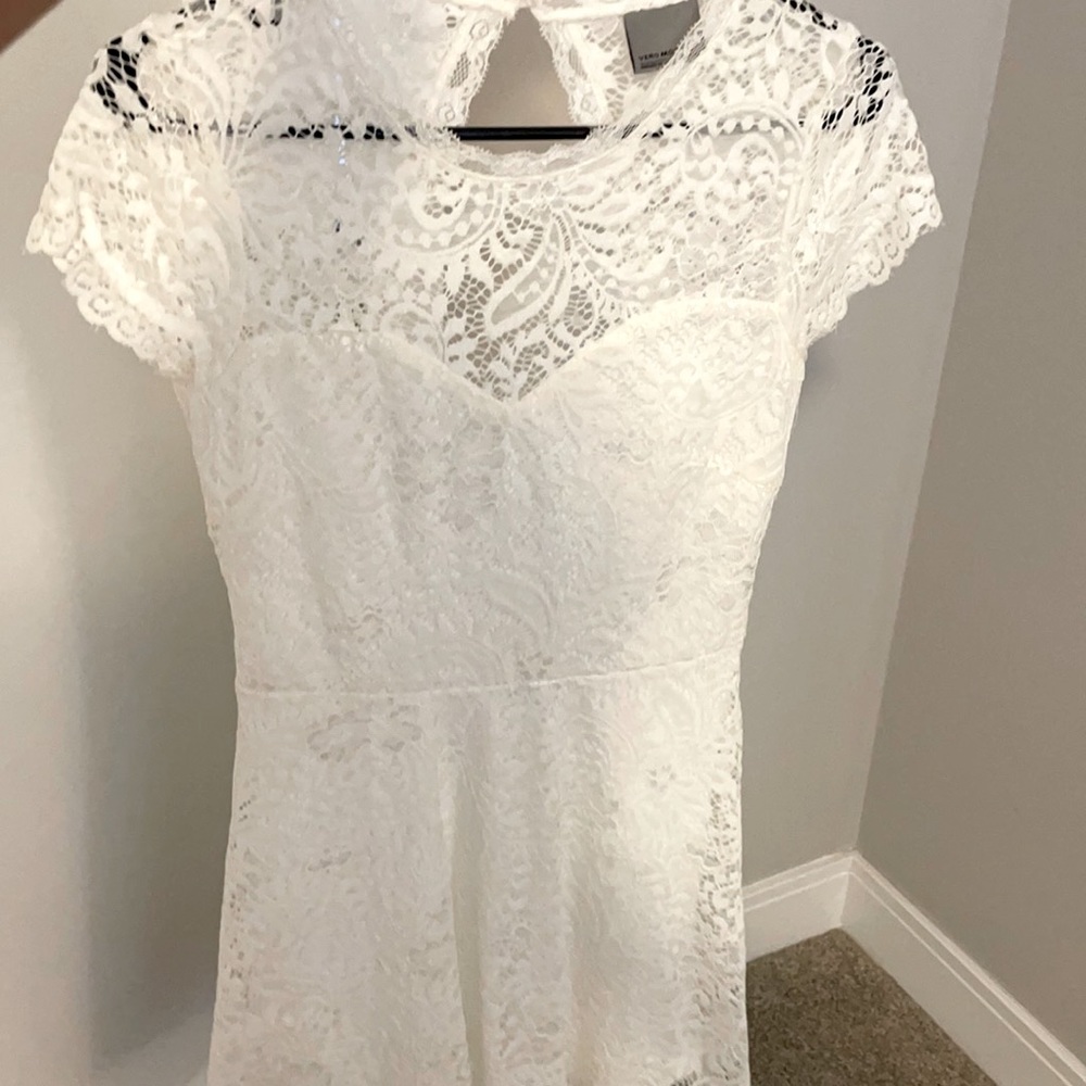 Vera Moda White Lace Dress